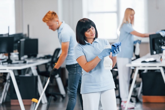 Professional cleaning services in modern Philippine office